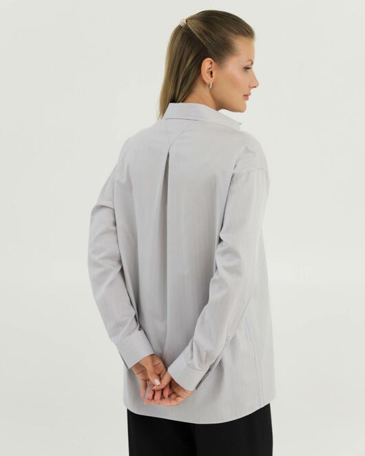 Рубашка хлопковая серая 8902 от byME 