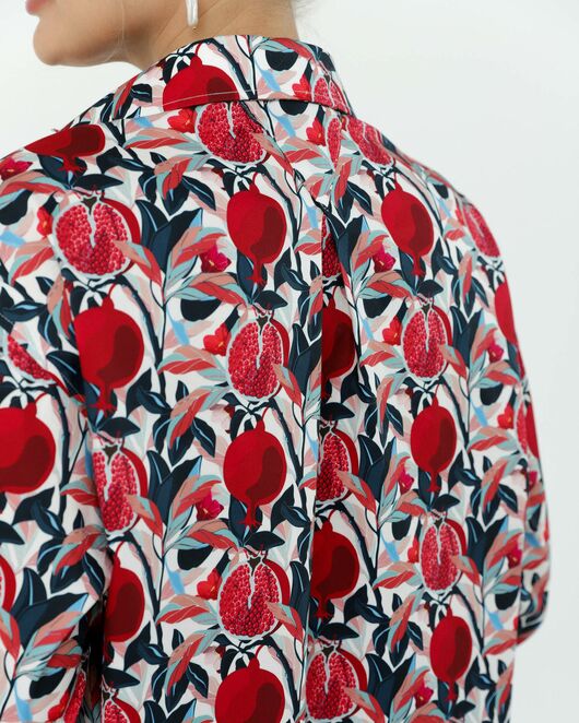 Рубашка хлопковая принт гранаты 8903 от byME 