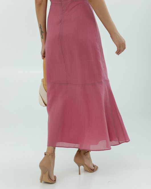 Платье женское розовое из крапивы-025002-pink от LW 