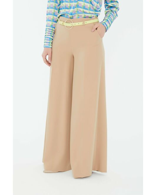 Брюки женские в бежевом цвете  -5377-308 BEIGE от SHN  Брюки женские в бежевом цвете  -5377-308 BEIGE от SHN