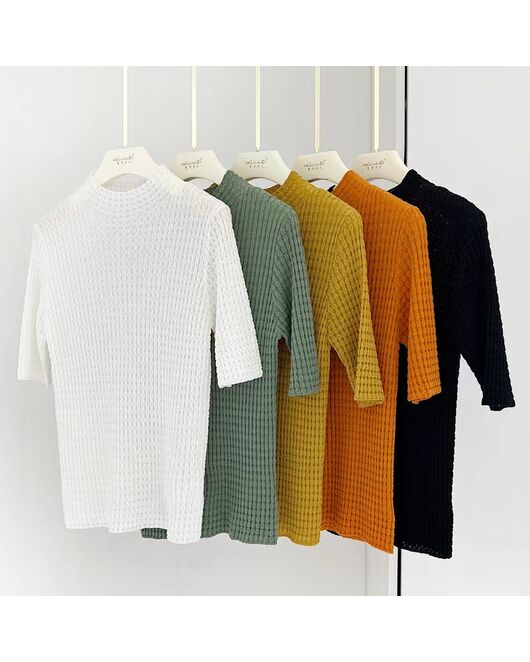 Джемпер из шерсти мериноса тонкой вязки молочный от ByME 