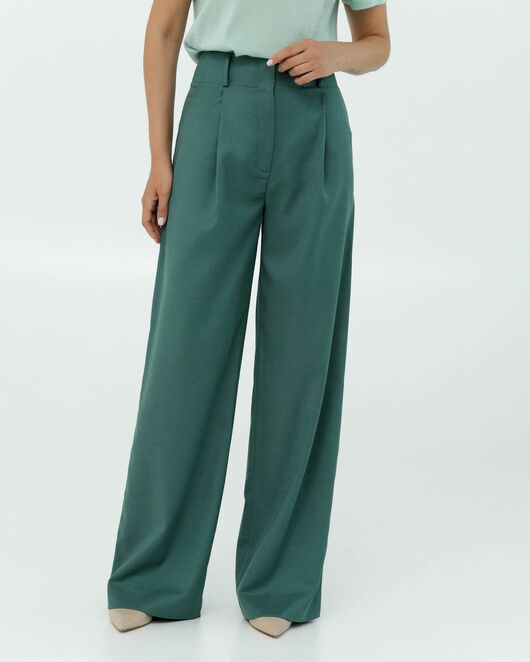 Женские брюки изумрудные от LW 