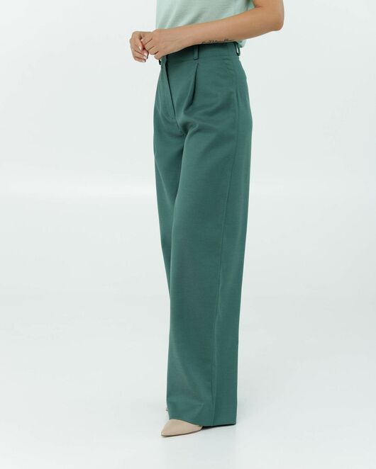 Женские брюки изумрудные от LW 