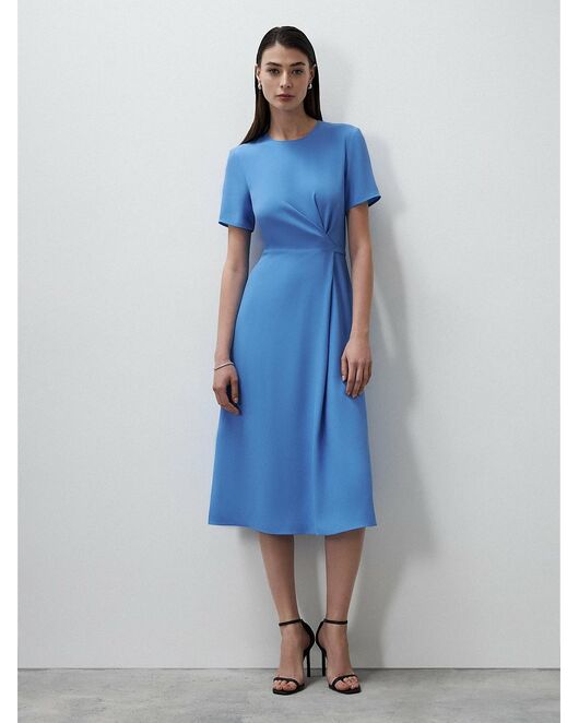 Платье на запах длины миди от byME  Платье на запах длины миди от byME