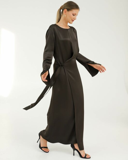 Платье цвета хаки - 025069 от LW 