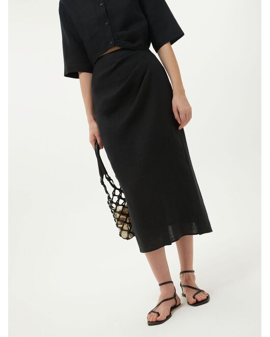 Юбка льняная с драпировкой от Calista 