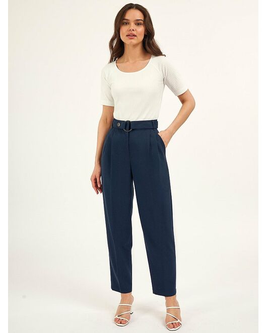 Брюки-бананы с защипами тёмно-синие CA-2-1650261-140 от byME 