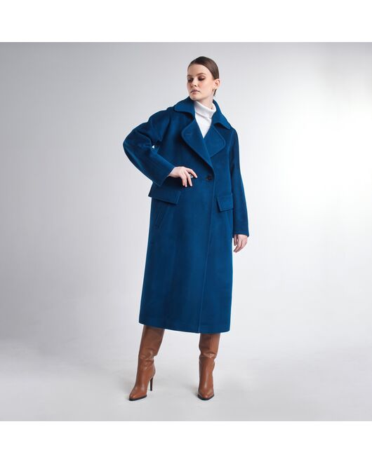 Пальто S084 Ворс Lux Sury цвет джинс от Doroteya 