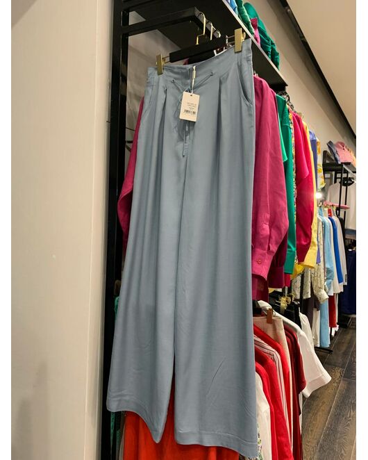 Женские брюки голубые из района-135121-blue от LW 