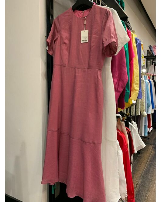 Платье женское розовое из крапивы-025002-pink от LW 