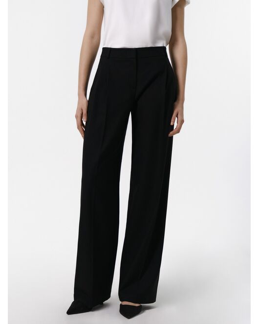 Брюки женские широкие со стрелками черные от Calista 