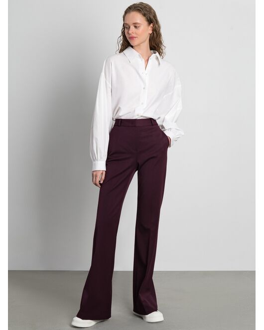 Брюки женские классические цвет марсала от byME 