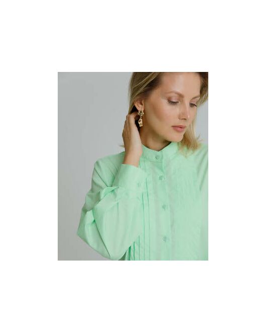 Рубашка женская с манишкой яблочная - 8566 от byME 