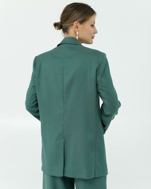 Жакет изумрудный с добавлением шерсти 125040-green от LW 