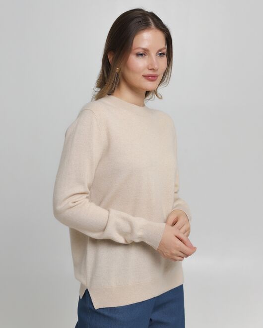 Джемпер из кашемира молочный от byME  Джемпер из кашемира молочный от byME