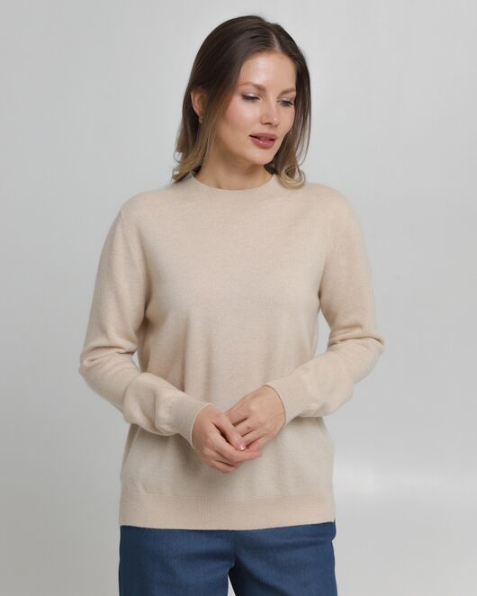 Джемпер из кашемира молочный от byME  Джемпер из кашемира молочный от byME