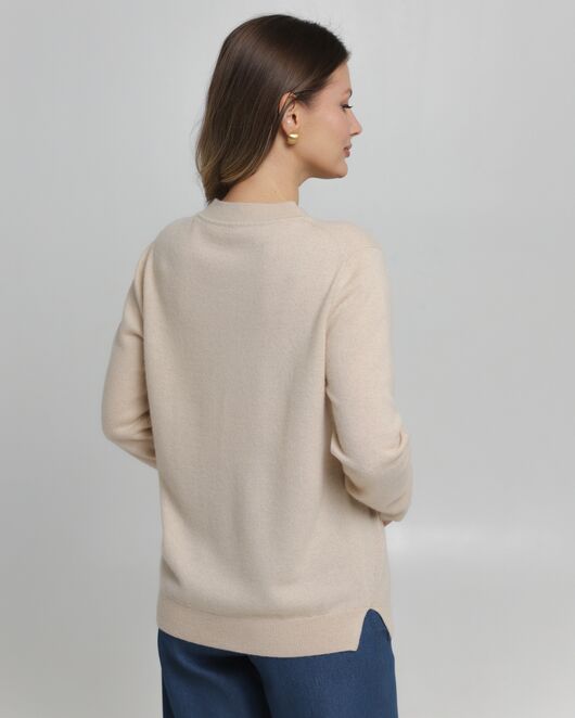 Джемпер из кашемира молочный от byME  Джемпер из кашемира молочный от byME
