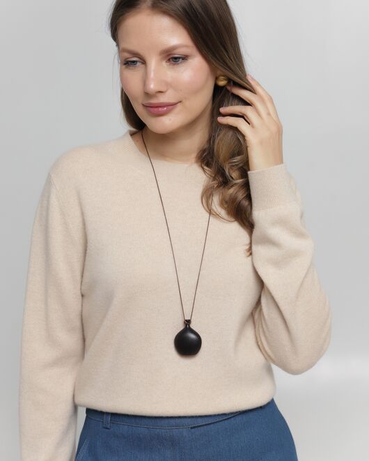 Джемпер из кашемира молочный от byME  Джемпер из кашемира молочный от byME