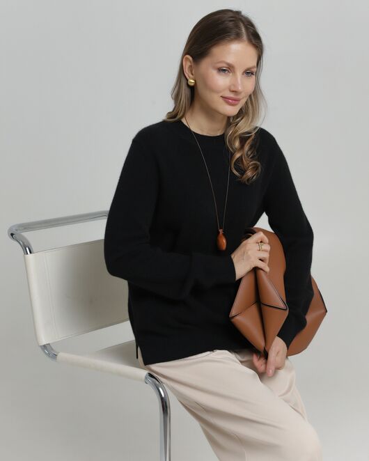 Джемпер из кашемира черный от byME 