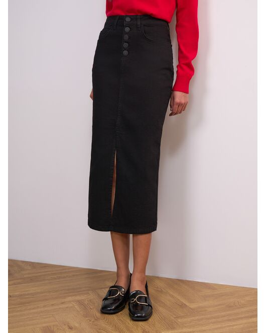 Юбка женская черная - 4-30306_60066 от Calista 