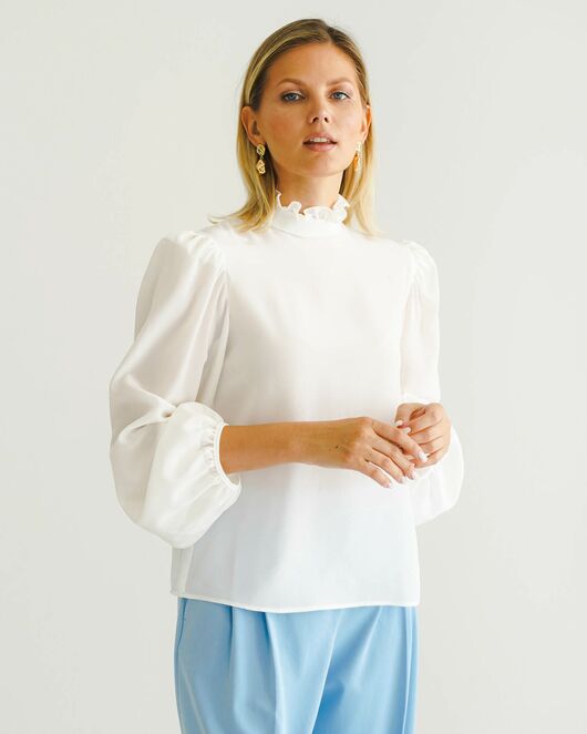 Женская блуза из натурального шёлка - 8561 от ByME 