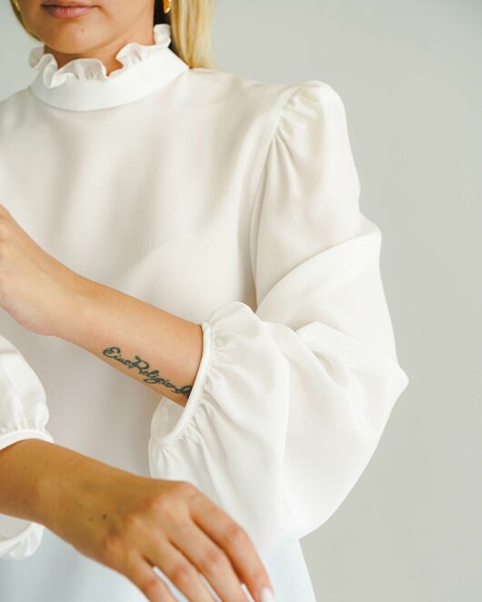 Женская блуза из натурального шёлка - 8561 от ByME 