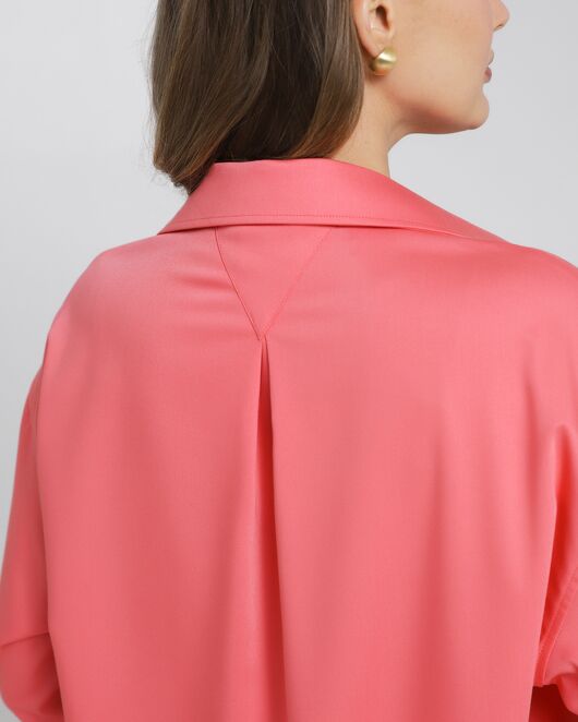 Женская рубашка из бамбука в розовом цвете-8972 от ByME 