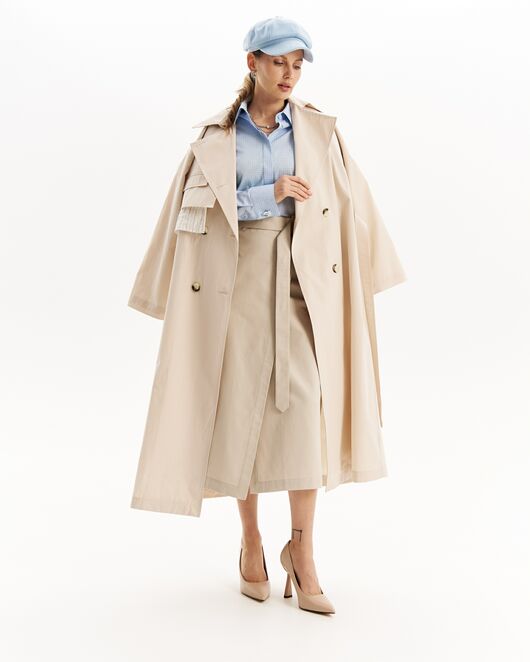 Тренч женский бежевый-32141 от   Тренч женский бежевый-32141 от