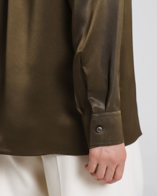 Женская рубашка и вискозы коричневая 8976 от  