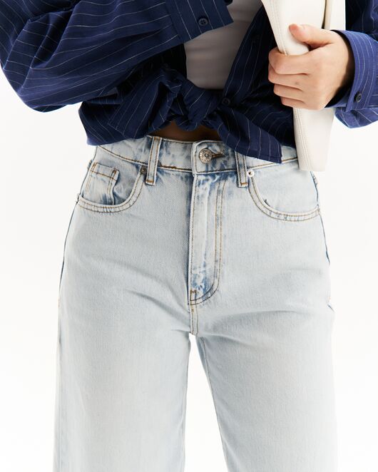 Джинсы женские голубые-32194 от  