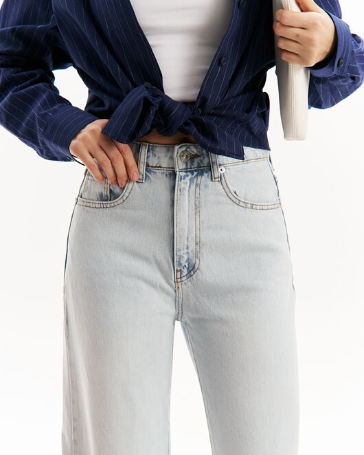 Джинсы женские голубые-32194 от  