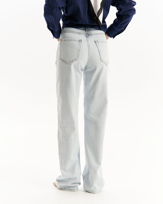 Джинсы женские голубые-32194 от  