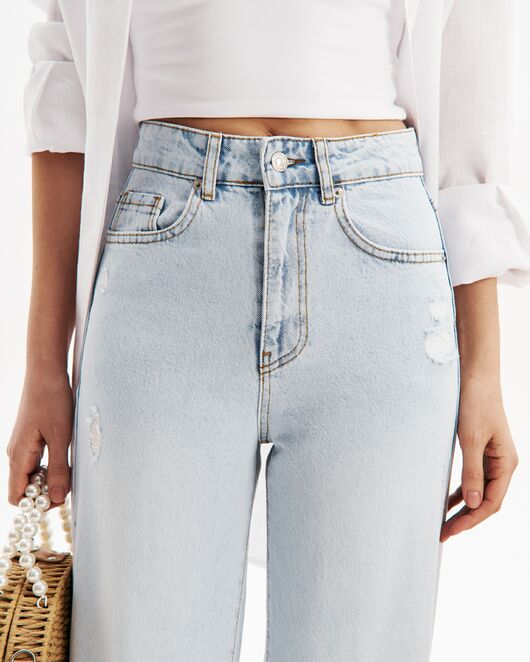 Джинсы женские светло-голубые-32195 от   Джинсы женские светло-голубые-32195 от