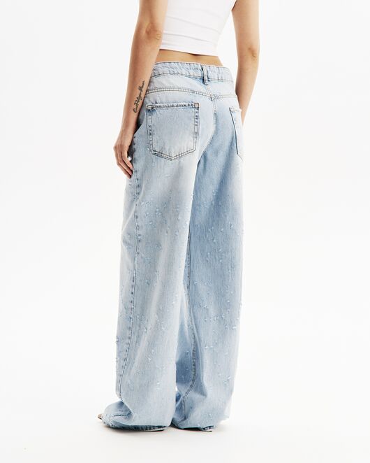 Джинсы женские голубые-32193-blue от  