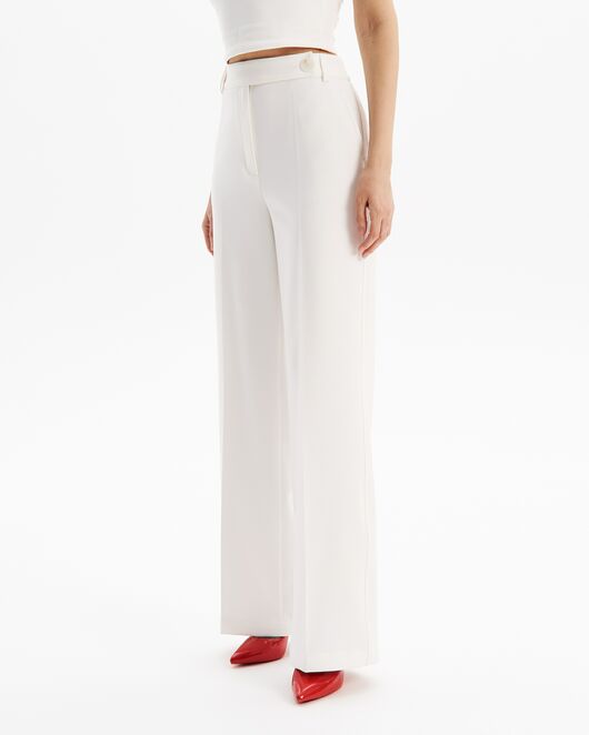 Брюки прямые в молочном цвете из вискозы  TR1-1000 от   Брюки прямые в молочном цвете из вискозы  TR1-1000 от