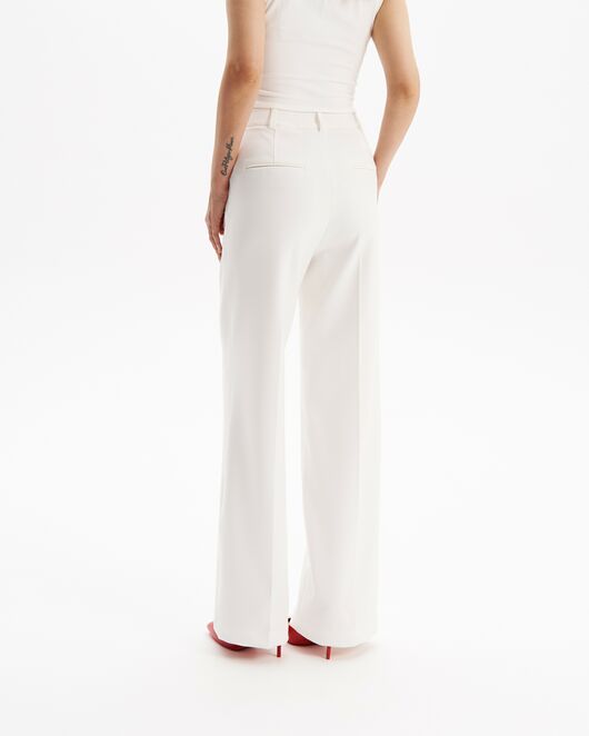 Брюки прямые в молочном цвете из вискозы  TR1-1000 от   Брюки прямые в молочном цвете из вискозы  TR1-1000 от