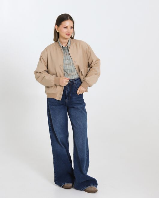 Бомбер облегченный бежевый - 565014 от LW 