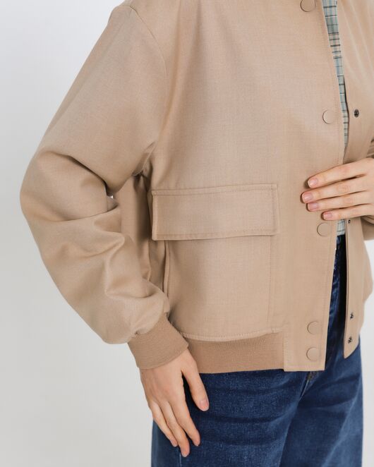 Бомбер облегченный бежевый - 565014 от LW 