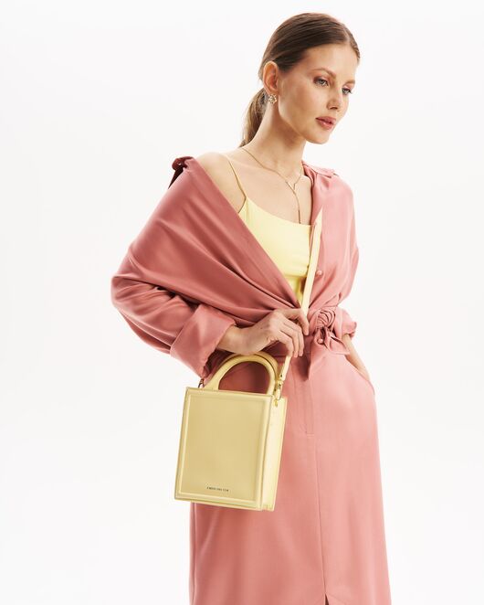 Юбка розовая с разрезом спереди из тенсела SK2-1000 от byME 