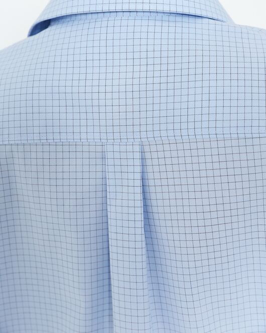 Женская рубашка из хлопка в клетку овесайз с универсальной манжетой 8980 от ByME 