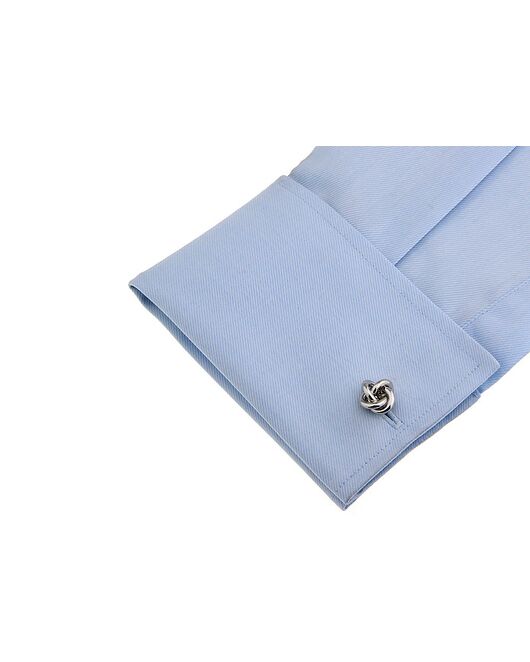 Запонки узелки серебристые - 156541 от  