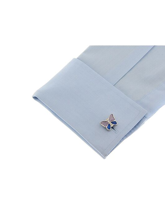 Запонки бабочка сине-фиолетовая - 61589 от   Запонки бабочка сине-фиолетовая - 61589 от