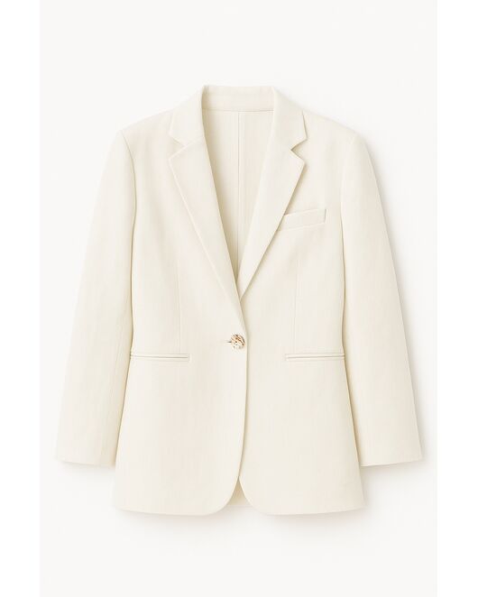 Жакет изо льна белый-MS5110 от  