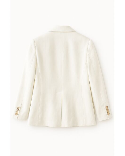 Жакет изо льна белый-MS5110 от  