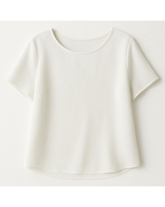 Топ шелковый белый-9024 от byME 