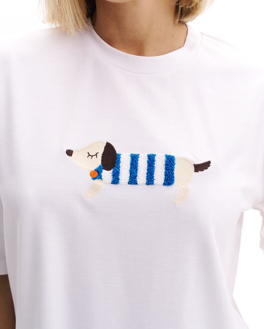 Женская футболка экрю из вискозы-32255 от  