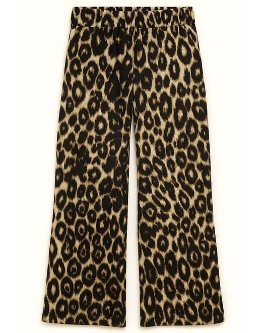 Женские брюки  льняные Animal print -135094 от LW 