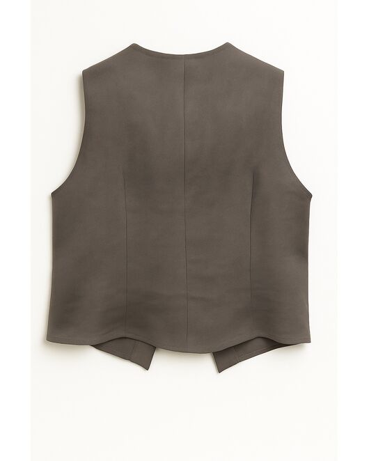 Женский жилет серый льняной -155001 от LW 