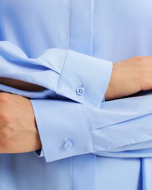 Женская рубашка из хлопка голубая-9018 от byME 