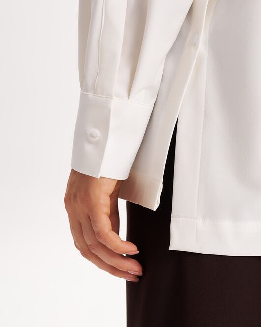 Рубашка  молочная из смесового состава с пуговицами по бокам  -9027 от  